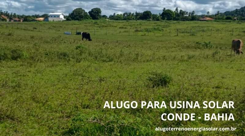 Alugo terreno energia solar em Conde Bahia