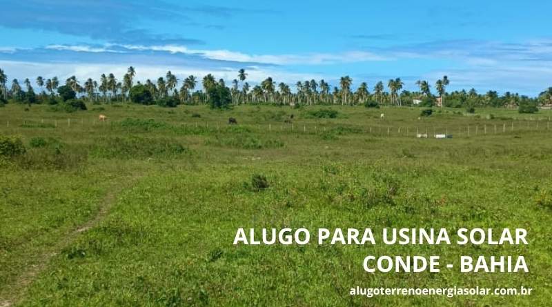 Alugo terreno energia solar em Conde Bahia